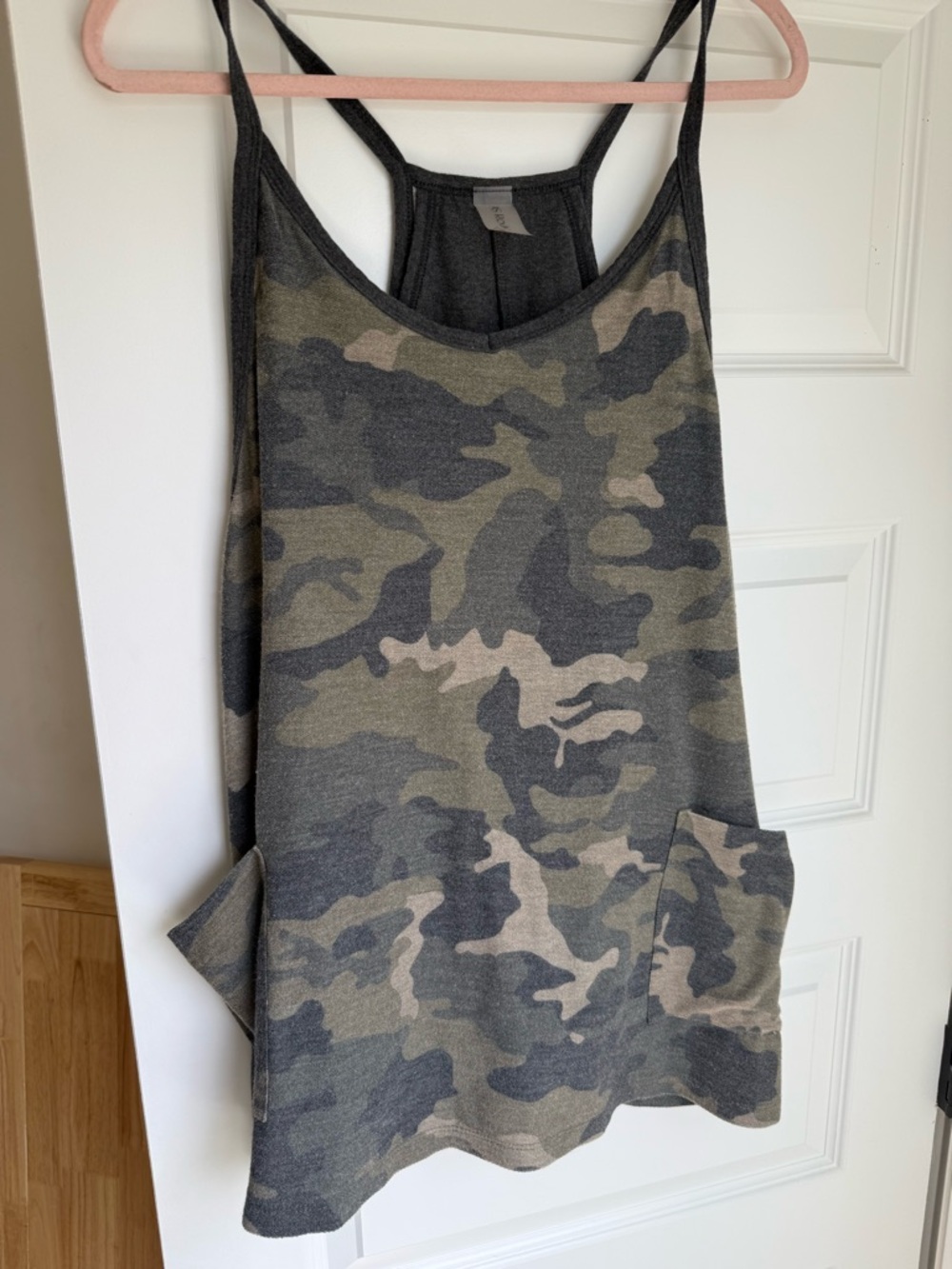 Altar'd State Olive Green Camo Romper with Pockets